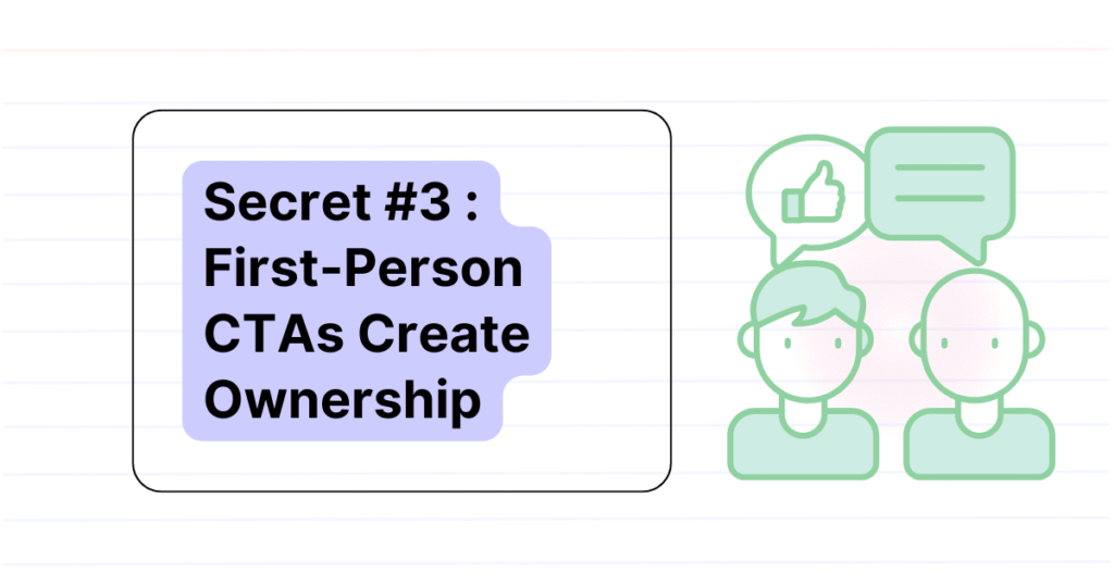 Coach testing first-person call-to-action buttons like “Start My Free Trial” to increase ownership and conversions.
