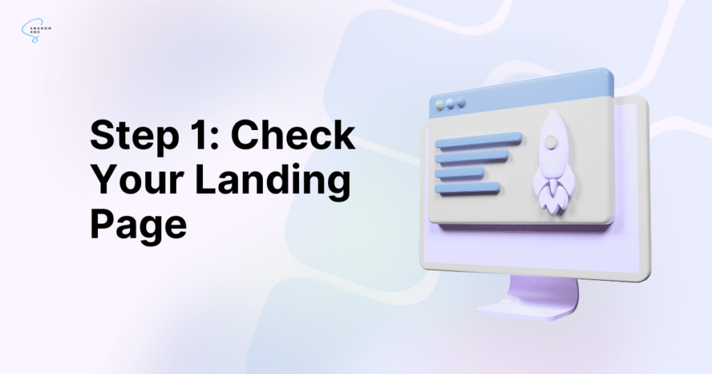 Reviewing a coaching funnel landing page for design, messaging, and conversion optimization