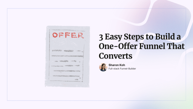 Three simple steps to build a one-offer coaching funnel that converts consistently.